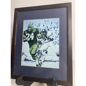 Green Bat Packers Framed Print 15x12” Spots NFL Memorabilia Classic Number 24